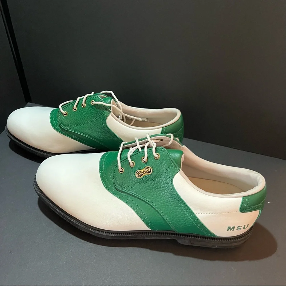 Footjoy MyJoys Traditions Series Golf Shoes Michigan State Custom 9.5 M